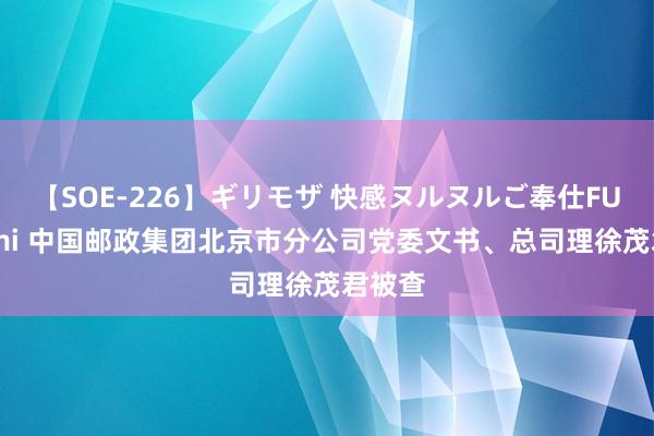 【SOE-226】ギリモザ 快感ヌルヌルご奉仕FUCK Ami 中国邮政集团北京市分公司党委文书、总司理徐茂君被查