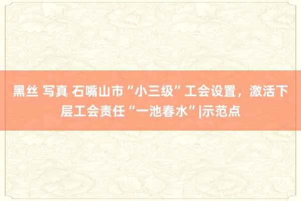 黑丝 写真 石嘴山市“小三级”工会设置，激活下层工会责任“一池春水”|示范点